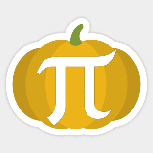 Pumpkin Pi Fall Funny Autumn Fall Design Sticker